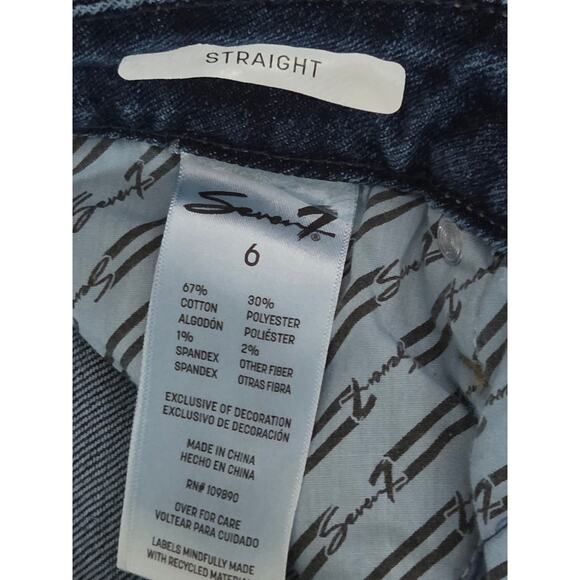 Seven7 Women's 90's Straight Jeans-High Rise-Size6-NWT - Picture 4 of 8